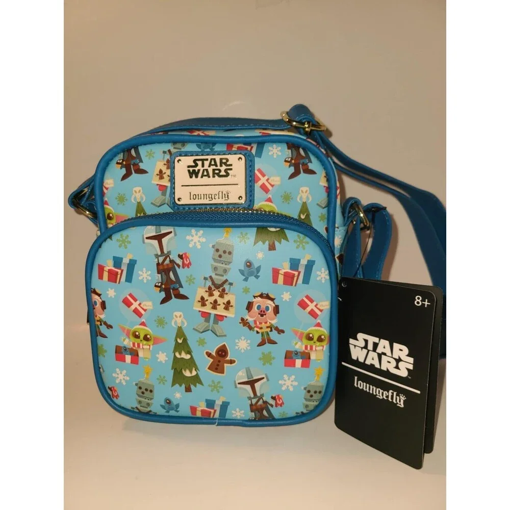 Loungefly Star Wars The Mandalorian Chibi Holidays Faux Leather Mini Backpack